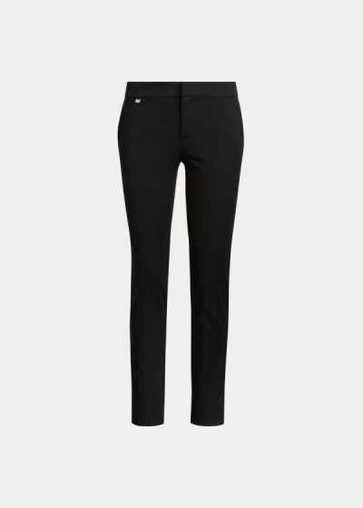 Pantalones Ralph Lauren Mujer Negros - Cotton Twill Skinny Ankle - DPEGA0798